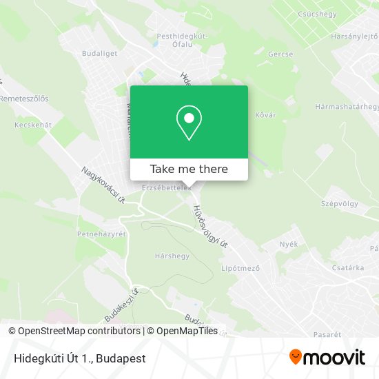 Hidegkúti Út 1. map