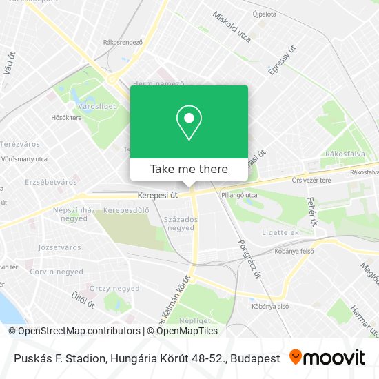 Puskás F. Stadion, Hungária Körút 48-52. map