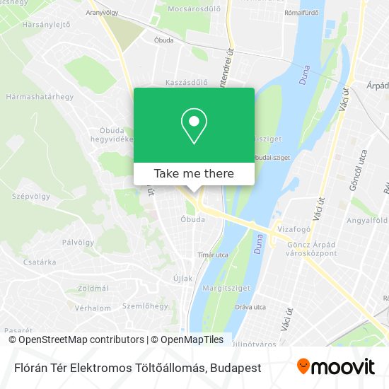 Flórán Tér Elektromos Töltőállomás map