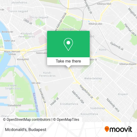 Mcdonald's map