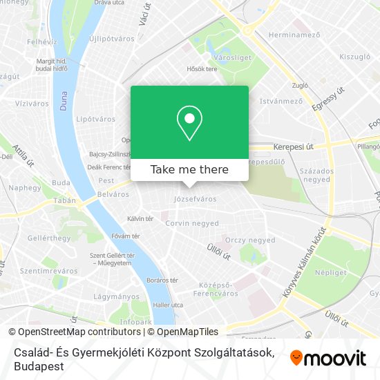 Család- És Gyermekjóléti Központ Szolgáltatások map