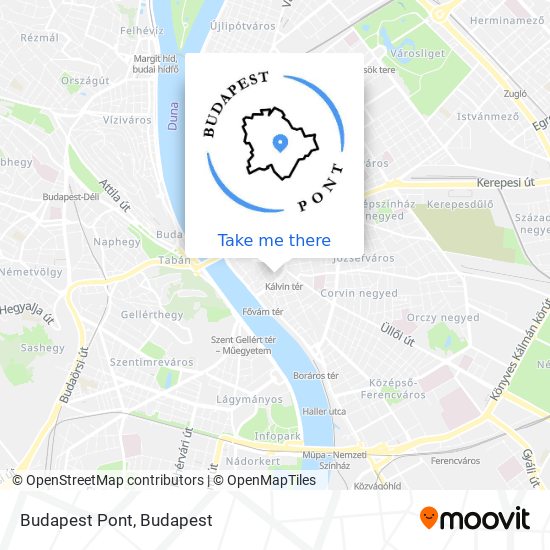 Budapest Pont map