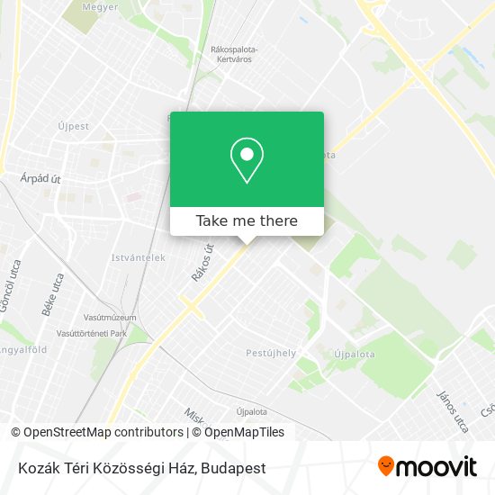 Kozák Téri Közösségi Ház map