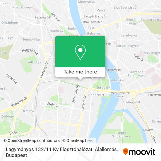 Lágymányos 132 / 11 Kv Elosztóhálózati Alállomás map