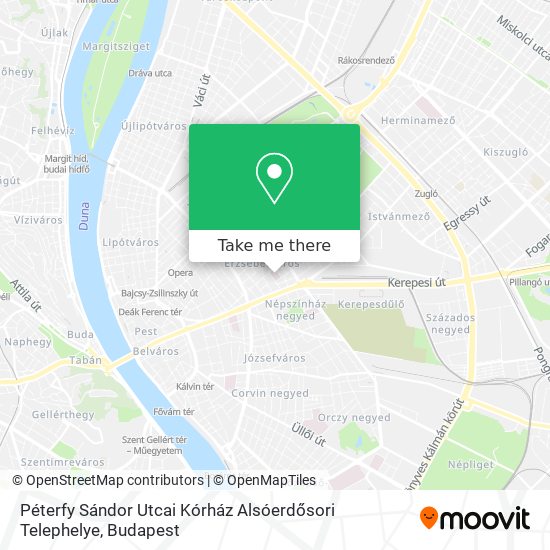Péterfy Sándor Utcai Kórház Alsóerdősori Telephelye map