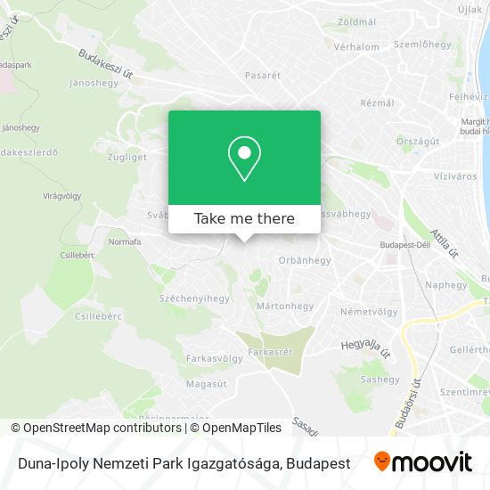 Duna-Ipoly Nemzeti Park Igazgatósága map