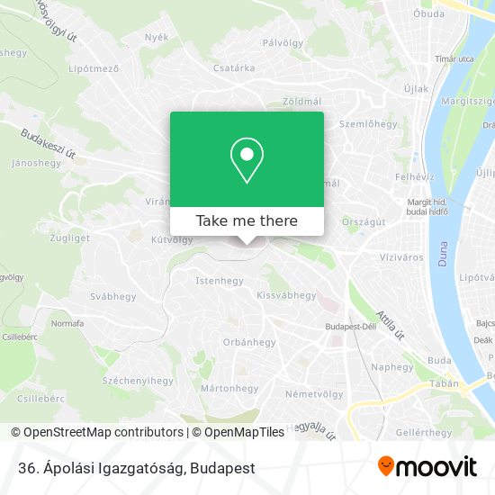 36. Ápolási Igazgatóság map