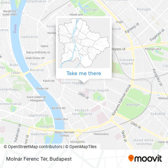 Molnár Ferenc Tér map