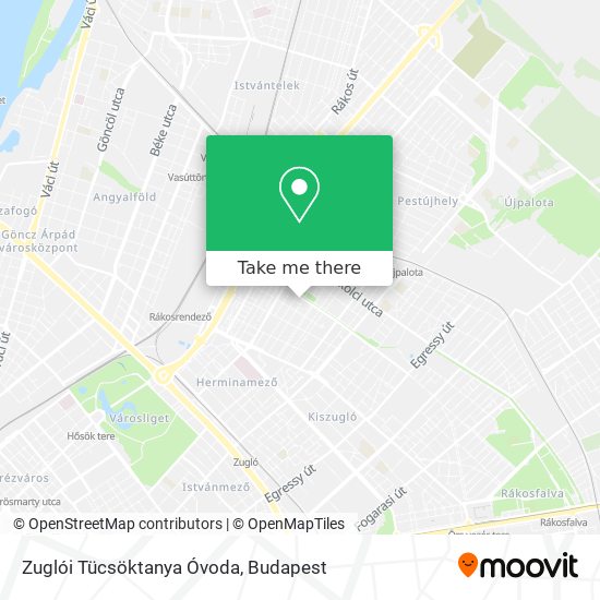 Zuglói Tücsöktanya Óvoda map