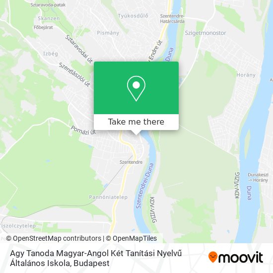 Agy Tanoda Magyar-Angol Két Tanítási Nyelvű Általános Iskola map