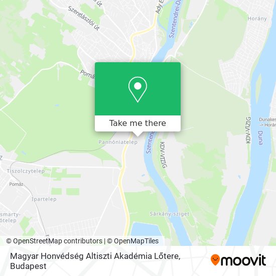 Magyar Honvédség Altiszti Akadémia Lőtere map