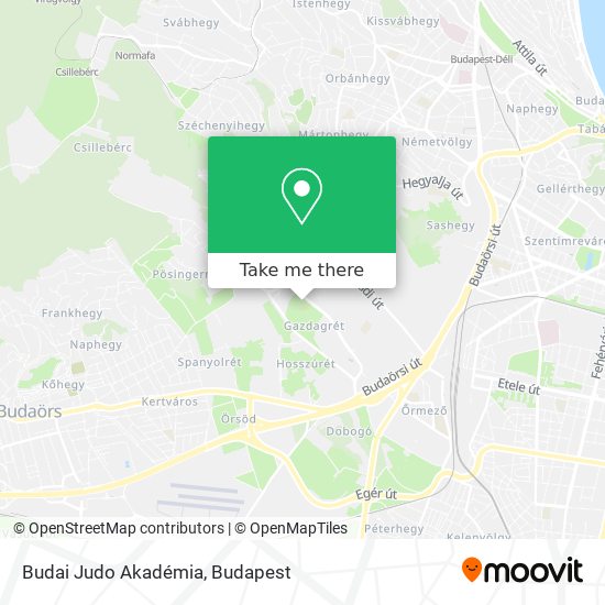 Budai Judo Akadémia map