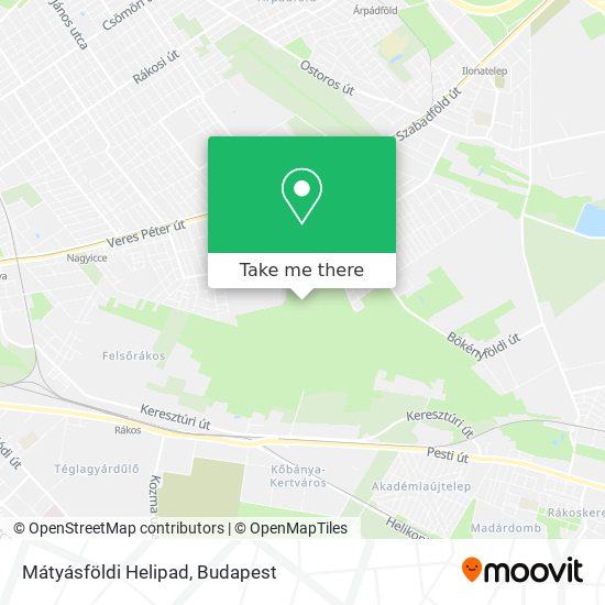 Mátyásföldi Helipad map