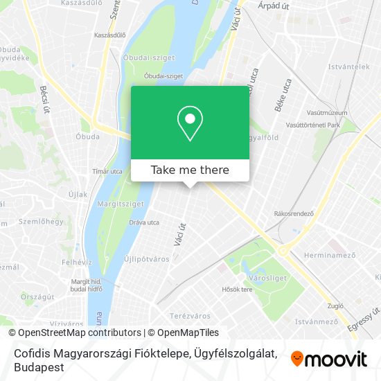 Cofidis Magyarországi Fióktelepe, Ügyfélszolgálat map