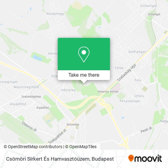 Csömöri Sírkert És Hamvasztóüzem map