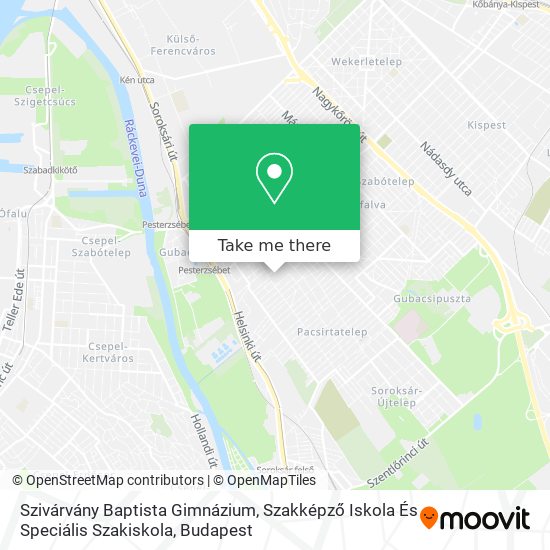 Szivárvány Baptista Gimnázium, Szakképző Iskola És Speciális Szakiskola map