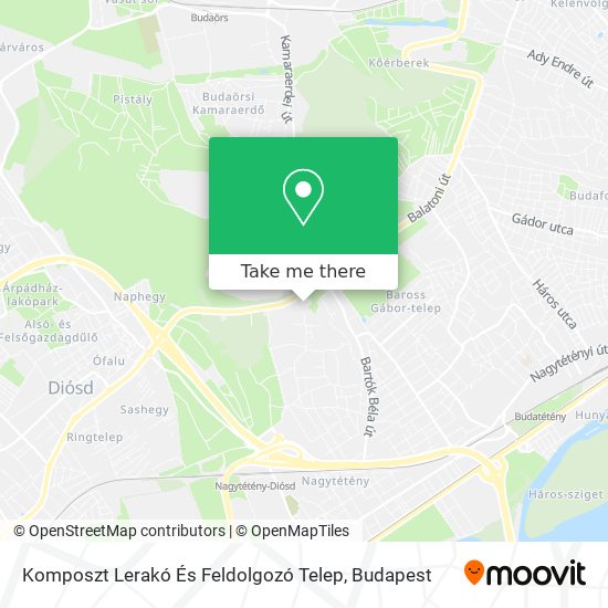 Komposzt Lerakó És Feldolgozó Telep map