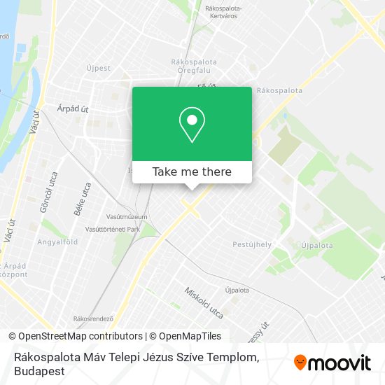 Rákospalota Máv Telepi Jézus Szíve Templom map