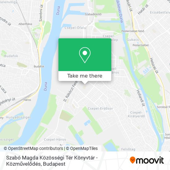 Szabó Magda Közösségi Tér Könyvtár - Közművelődés map