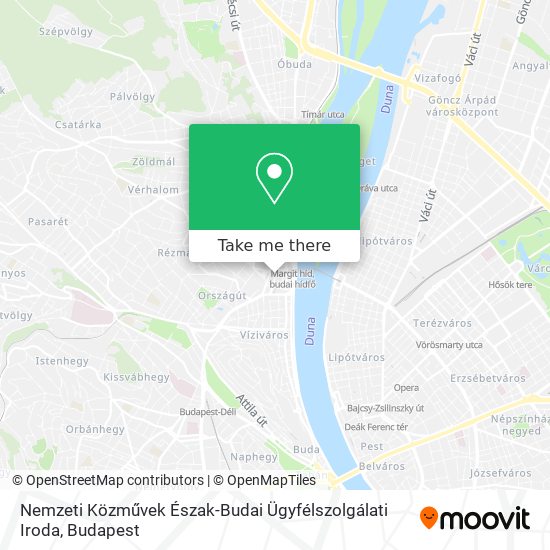 Nemzeti Közművek Észak-Budai Ügyfélszolgálati Iroda map