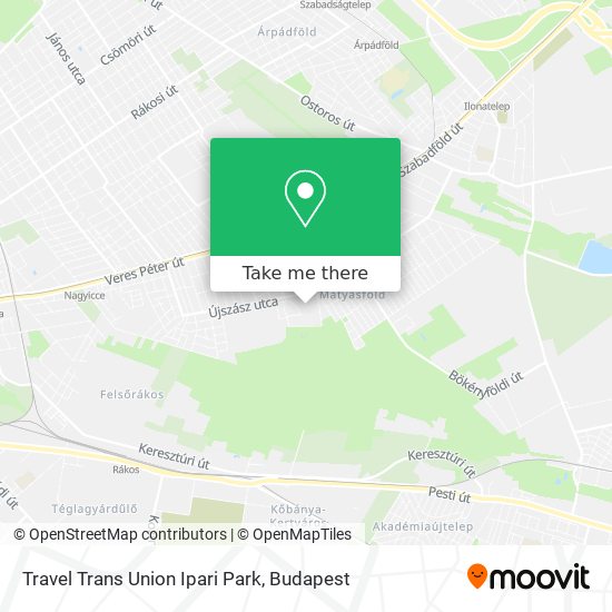 Travel Trans Union Ipari Park map