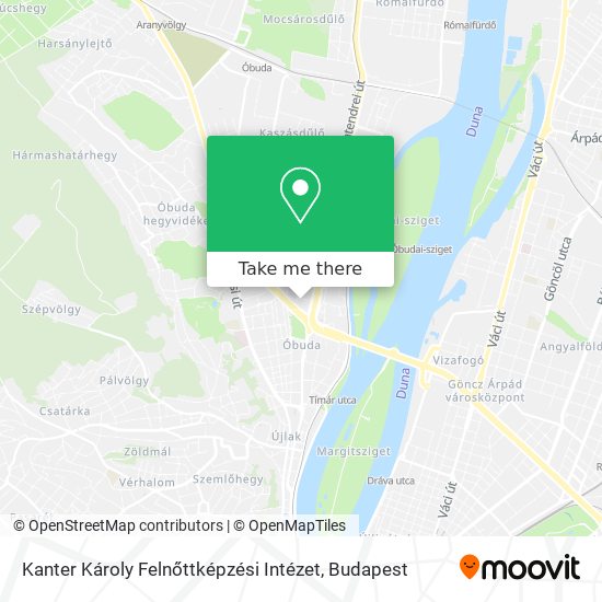 Kanter Károly Felnőttképzési Intézet map