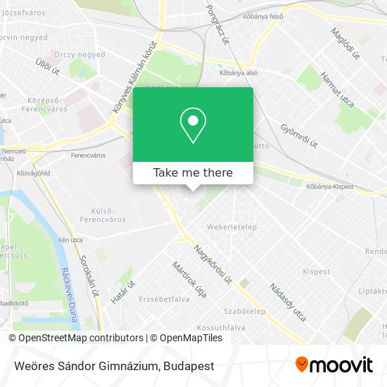 Weöres Sándor Gimnázium map