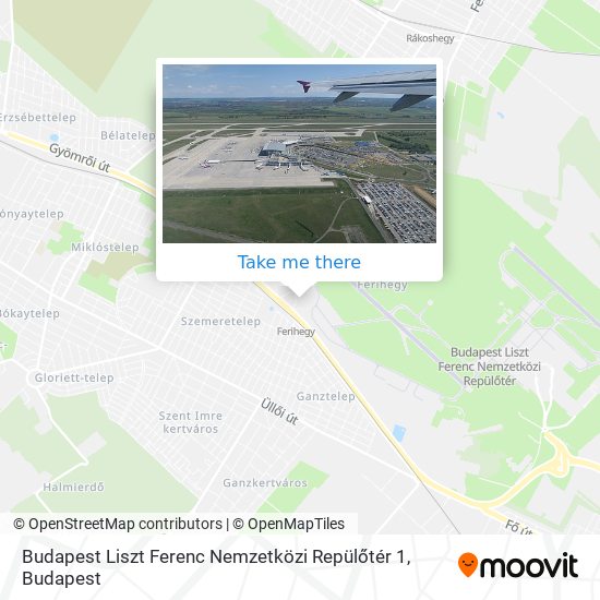 Budapest Liszt Ferenc Nemzetközi Repülőtér 1 map