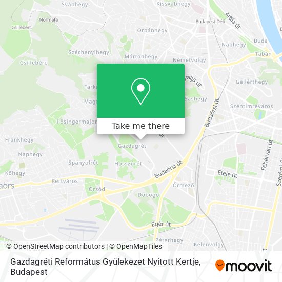 Gazdagréti Református Gyülekezet Nyitott Kertje map