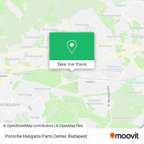 Porsche Hungaria Parts Center map