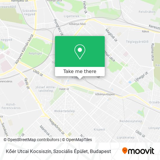 Kőér Utcai Kocsiszín, Szociális Épület map