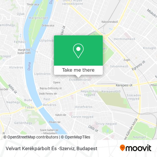 Velvart Kerékpárbolt És -Szerviz map