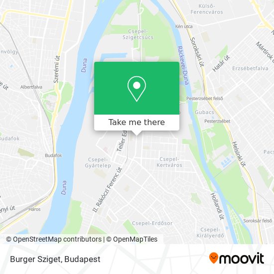 Burger Sziget map