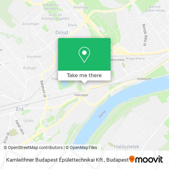 Kamleithner Budapest Épülettechnikai Kft. map
