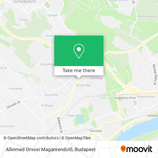 Allinmed Orvosi Magánrendolő map