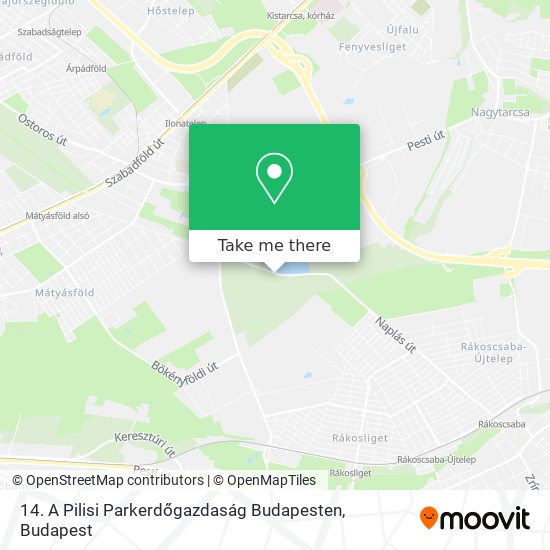 14. A Pilisi Parkerdőgazdaság Budapesten map