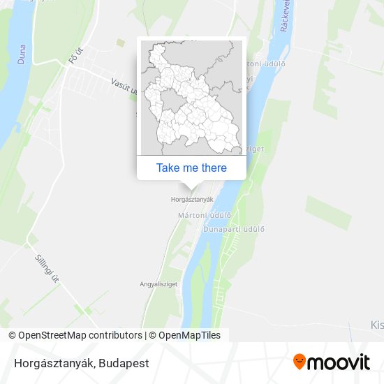 Horgásztanyák map