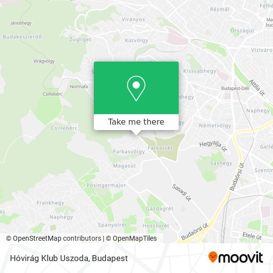 Hóvirág Klub Uszoda map