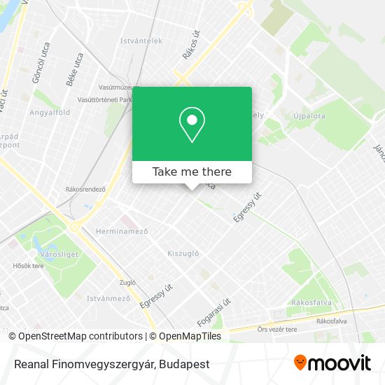 Reanal Finomvegyszergyár map