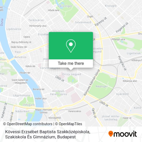 Kövessi Erzsébet Baptista Szakközépiskola, Szakiskola És Gimnázium map