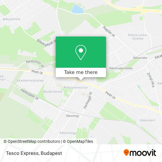 Tesco Express map