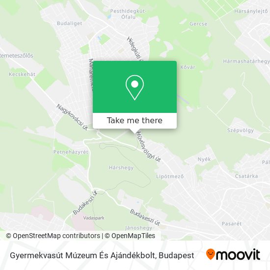 Gyermekvasút Múzeum És Ajándékbolt map