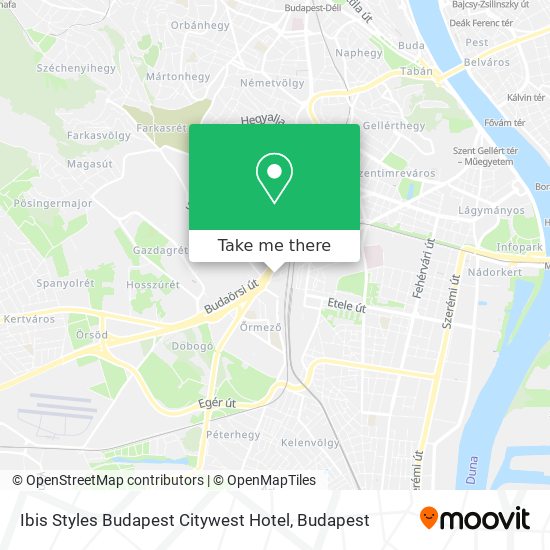 Ibis Styles Budapest Citywest Hotel map