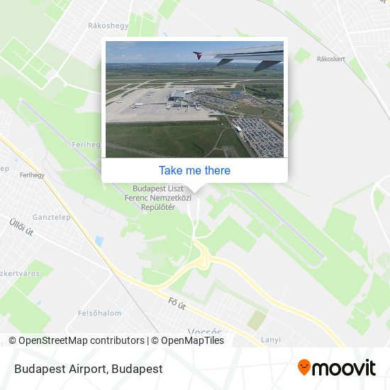 Budapest Airport map