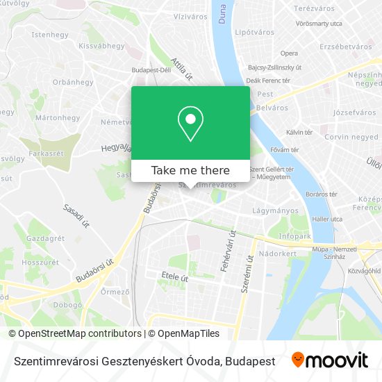 Szentimrevárosi Gesztenyéskert Óvoda map