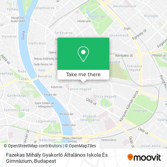 Fazekas Mihály Gyakorló Általános Iskola És Gimnázium map
