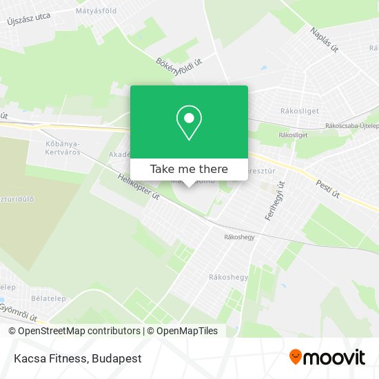 Kacsa Fitness map