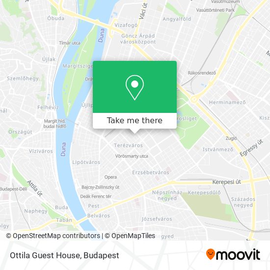 Ottila Guest House map