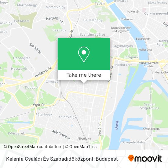 Kelenfa Családi És Szabadidőközpont map