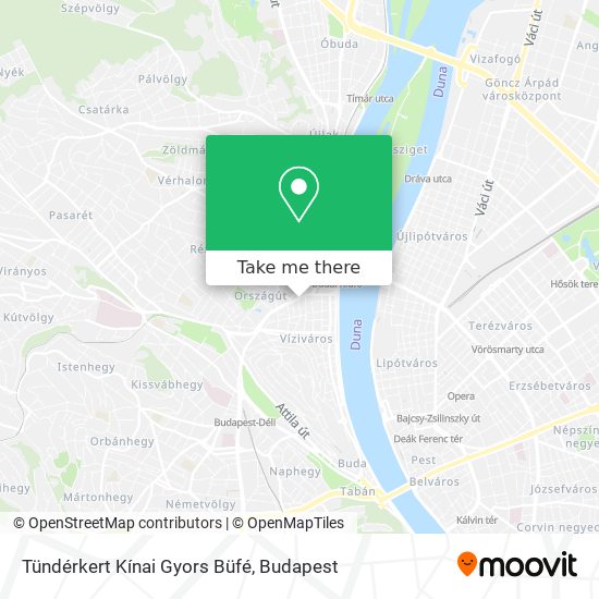 Tündérkert Kínai Gyors Büfé map